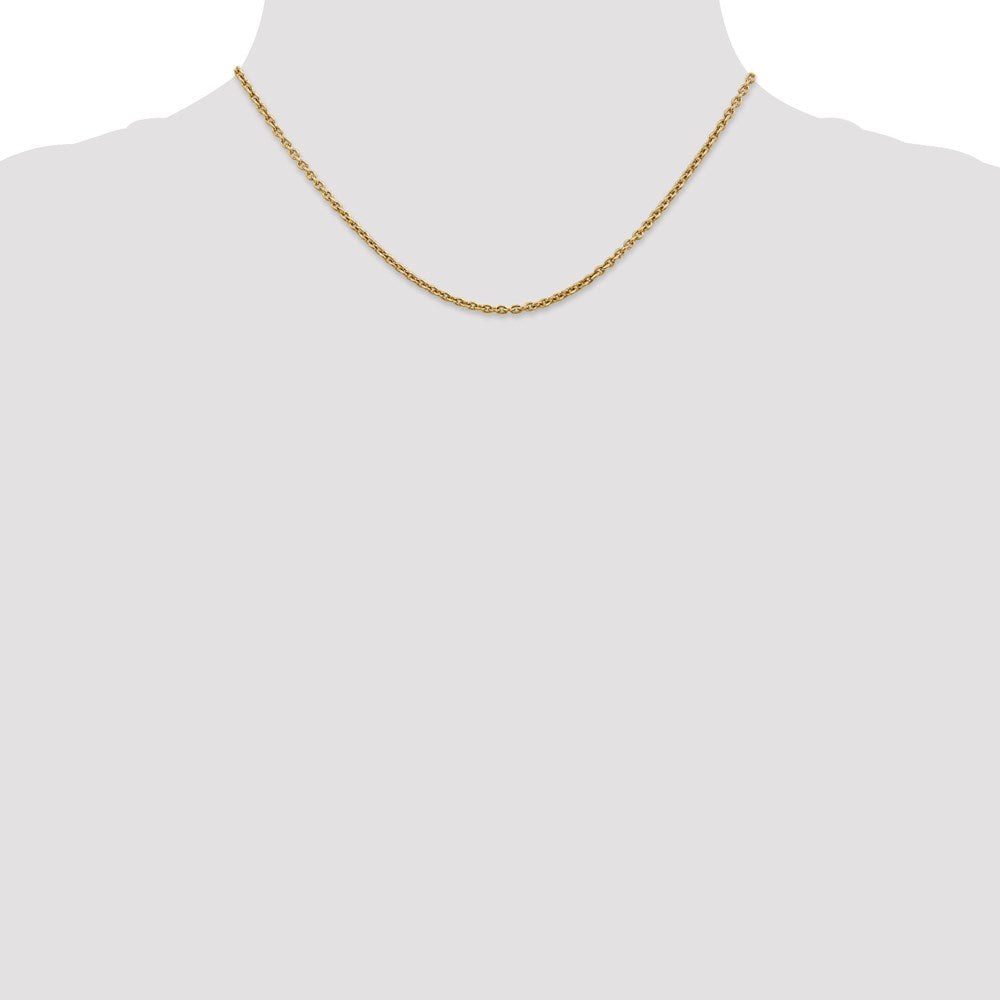 14k 2.2mm Forzantine Cable Chain