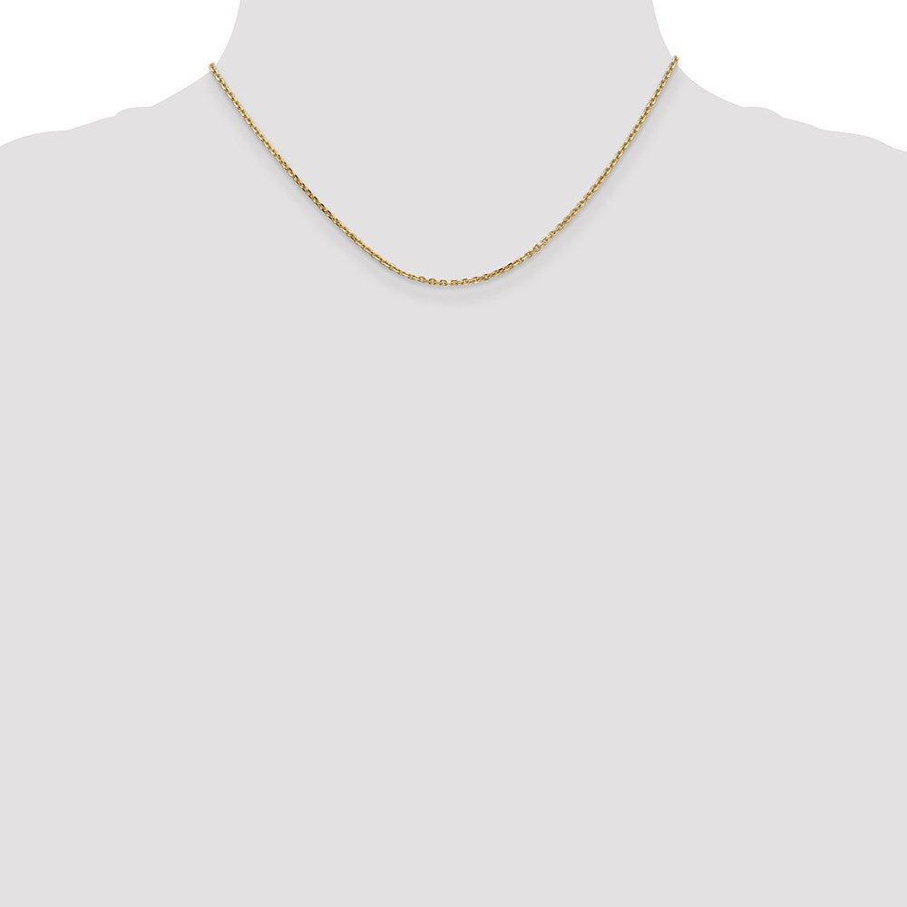 14k 1.65mm Solid D/C Cable Chain
