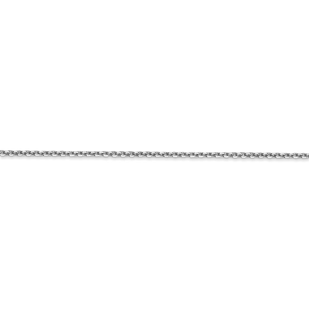 14k WG 1.45mm Solid Diamond-cut Cable Chain