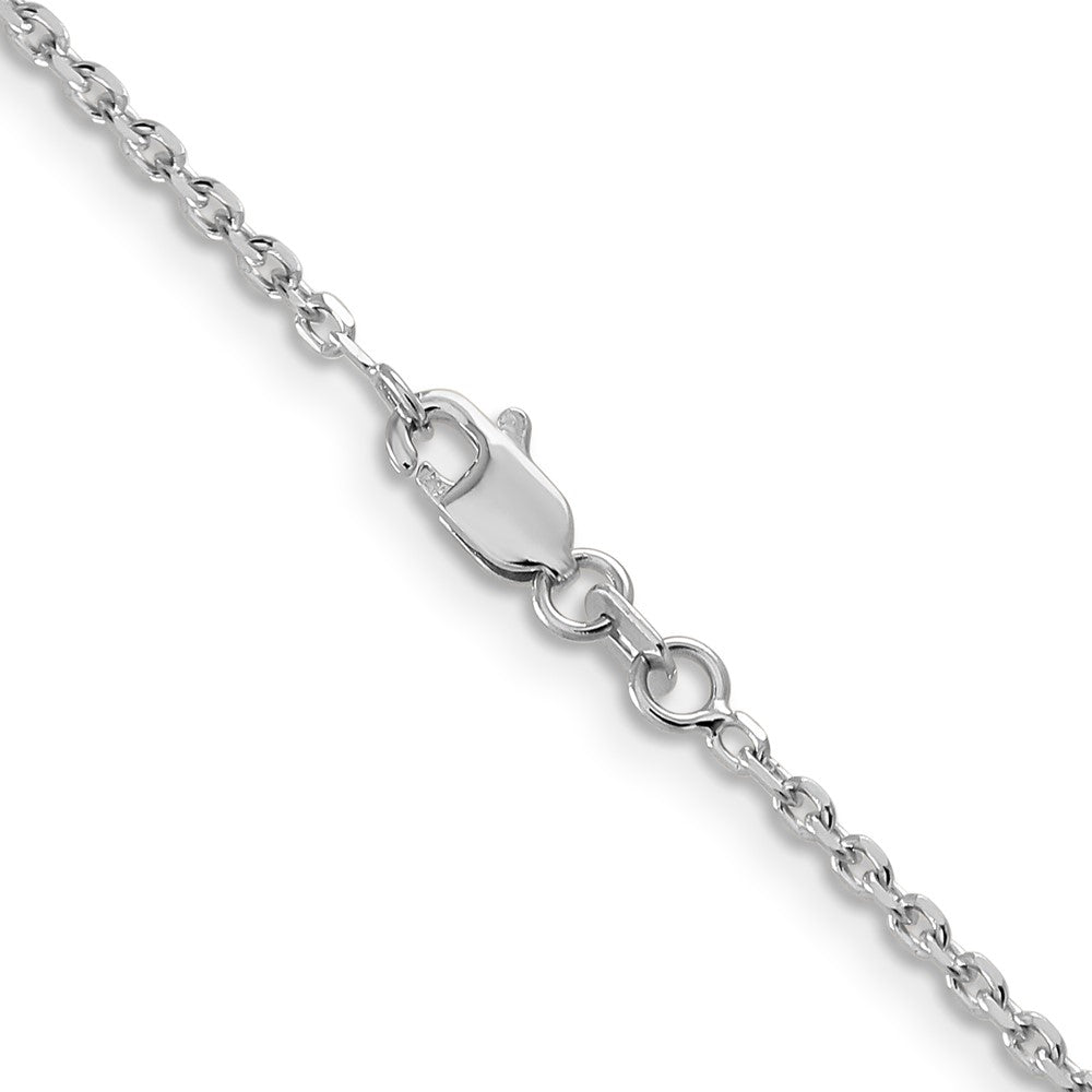 14k WG 1.65mm D/C Cable Chain