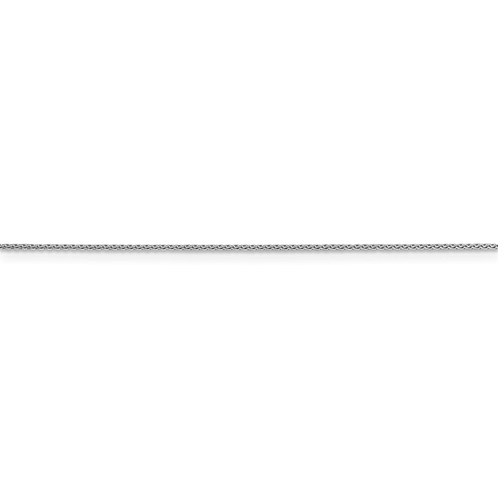 14k WG .65mm D/C Spiga with Lobster Clasp Chain