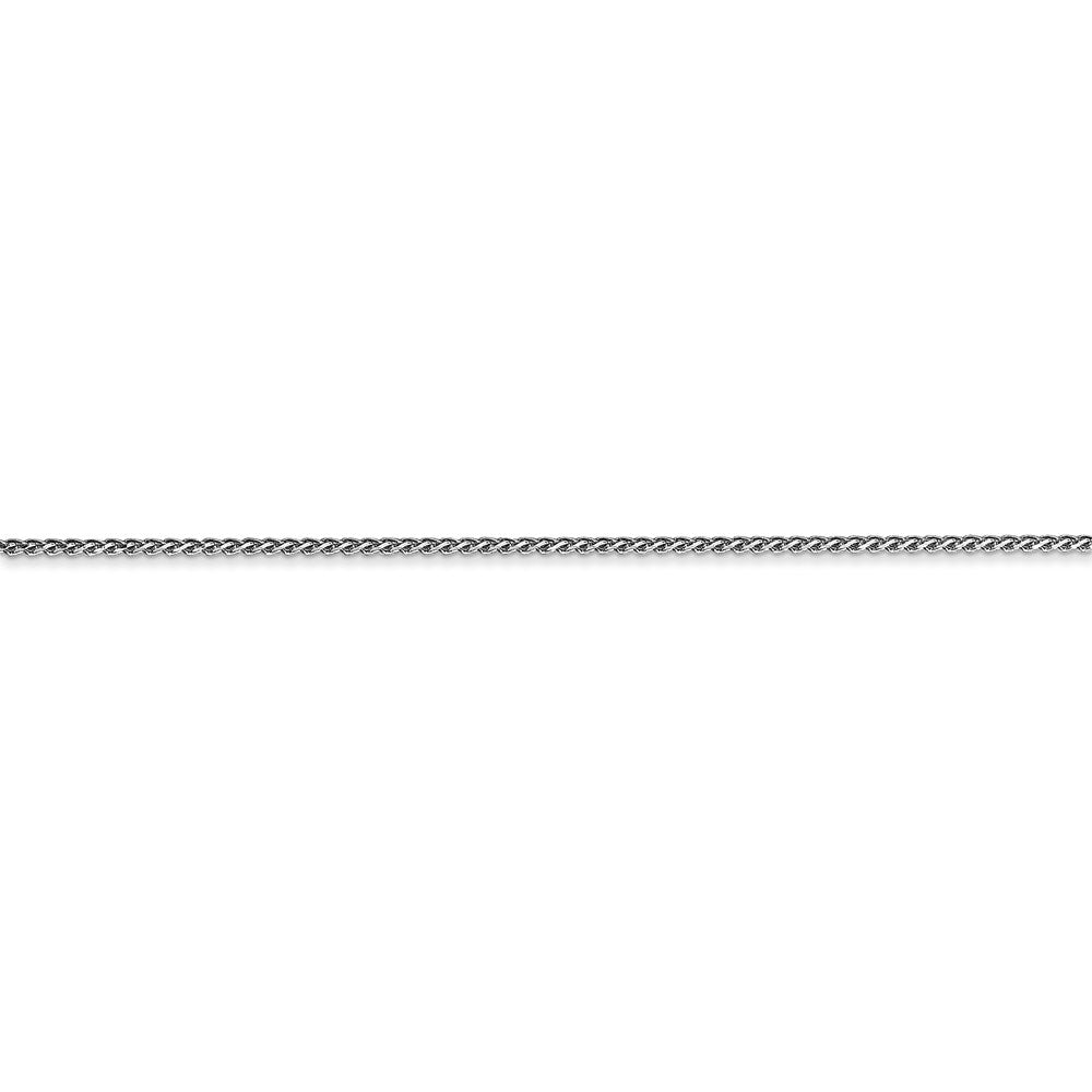 14k WG 1mm D/C Spiga with Lobster Clasp Chain