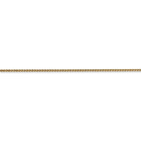 Thumbnail for 14k 1mm Solid Diamond-cut Spiga Chain