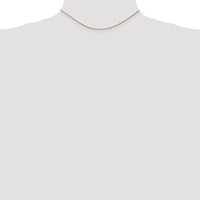 Thumbnail for 14k 1mm Solid Diamond-cut Spiga Chain