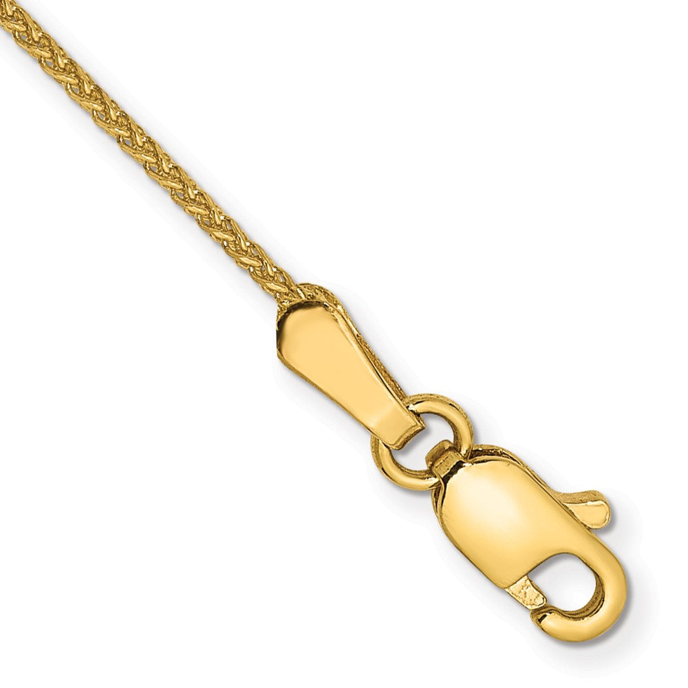 14k 1mm Solid Diamond-cut Spiga Chain