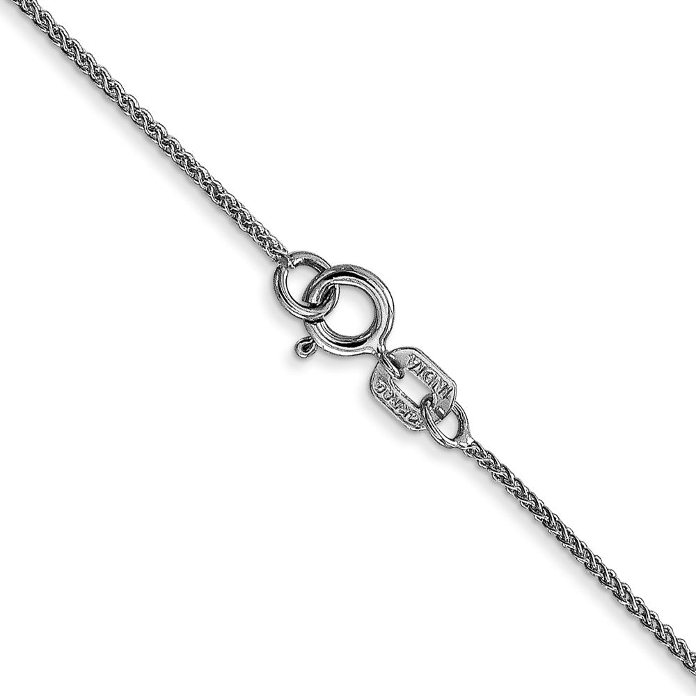 14k WG .80mm Spiga with Spring Ring Clasp Chain