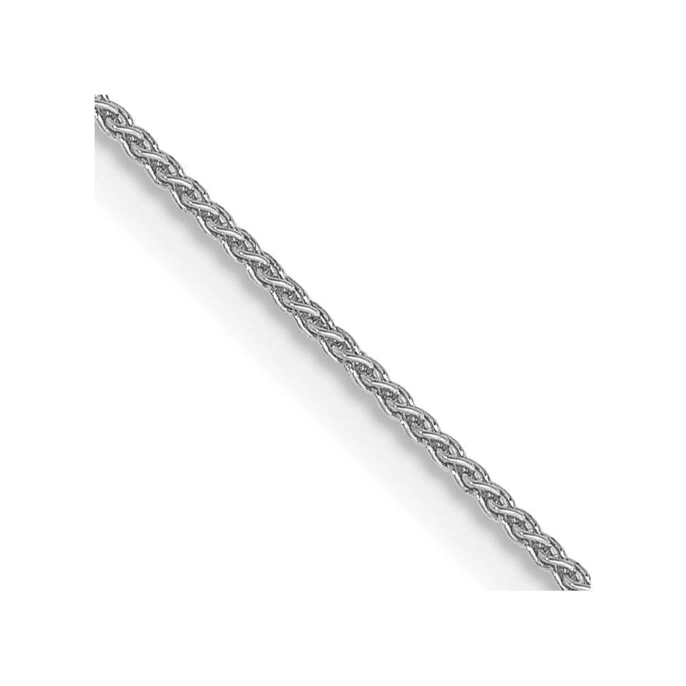 14k WG .80mm Spiga with Spring Ring Clasp Chain