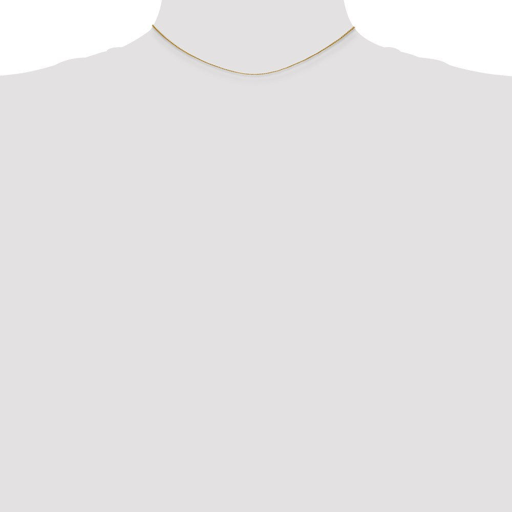 14k 0.80mm Spiga Pendant Chain
