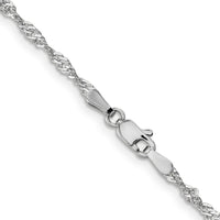 Thumbnail for 14k WG 2.0mm Singapore Chain