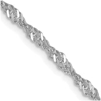 Thumbnail for 14k WG 2.0mm Singapore Chain