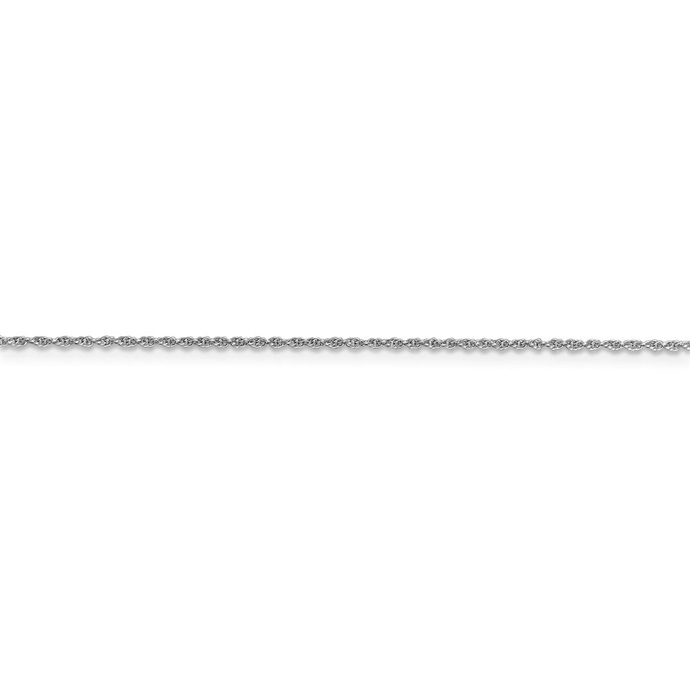 14k WG 1.1mm Baby Rope Chain