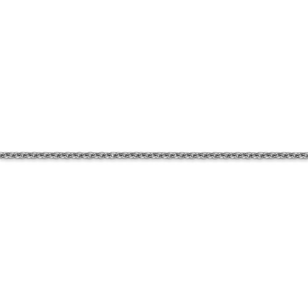 14k WG 1.8mm Forzantine Cable Chain