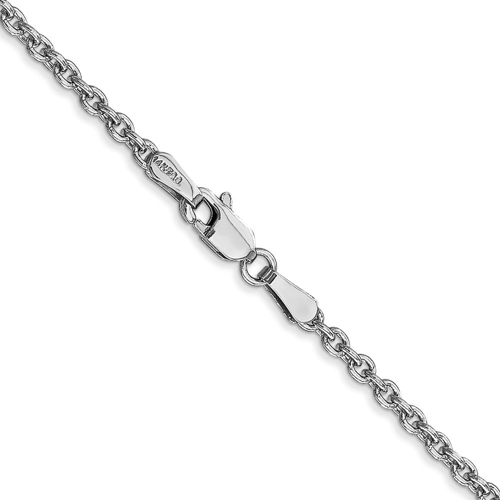 14k WG 2.2mm Forzantine Cable Chain