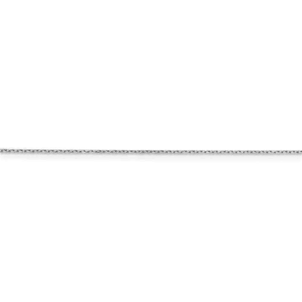 14k WG .8mm D/C Cable with Spring Ring Clasp Chain