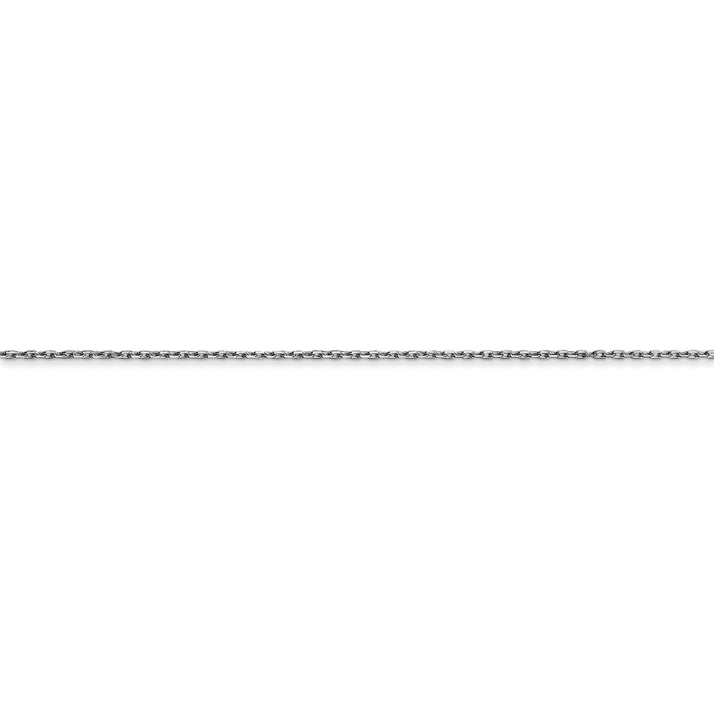 14k WG .8mm D/C Cable with Lobster Clasp Chain