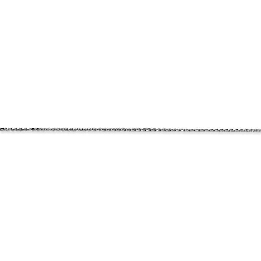 14k WG .65mm D/C Round Open Link Cable Chain