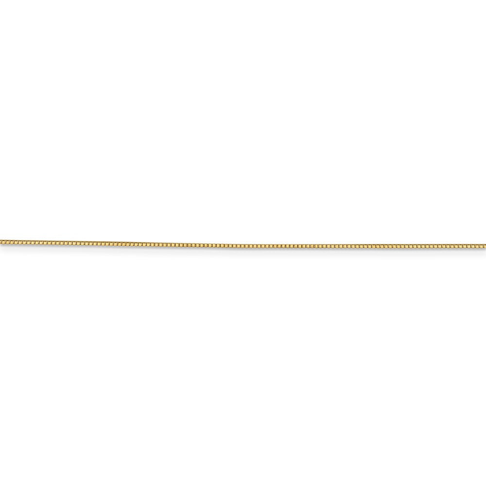 14k .7mm Box with Spring Ring Clasp Chain
