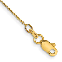 Thumbnail for 14k .8mm D/C Round Open Link Cable Chain