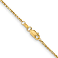 Thumbnail for 14k 1.4mm D/C Round Open Link Cable Chain
