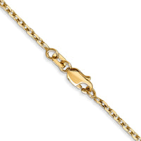 Thumbnail for 14k 1.8mm D/C Round Open Link Cable Chain