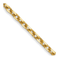 Thumbnail for 14k 1.8mm D/C Round Open Link Cable Chain