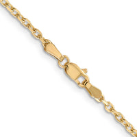 Thumbnail for 14k 2.2mm D/C Round Open Link Cable Chain