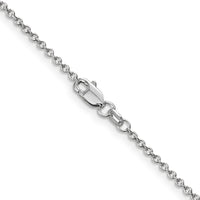 Thumbnail for 14k WG 1.4mm Round Open Wide Link Cable Chain
