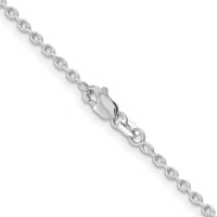 Thumbnail for 14k WG 2mm Round Open Link Cable Chain