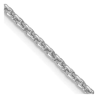 Thumbnail for 14k WG 2mm Round Open Link Cable Chain
