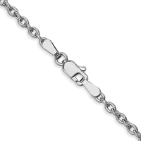 Thumbnail for 14k WG 2.4mm Round Open Link Cable Chain
