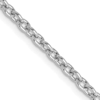Thumbnail for 14k WG 2.4mm Round Open Link Cable Chain