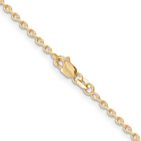 Thumbnail for 14k 2mm Round Open Link Cable Chain