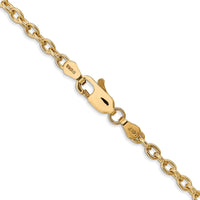 Thumbnail for 14k 3.2mm Round Open Link Cable Chain