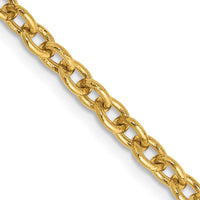 Thumbnail for 14k 3.2mm Round Open Link Cable Chain