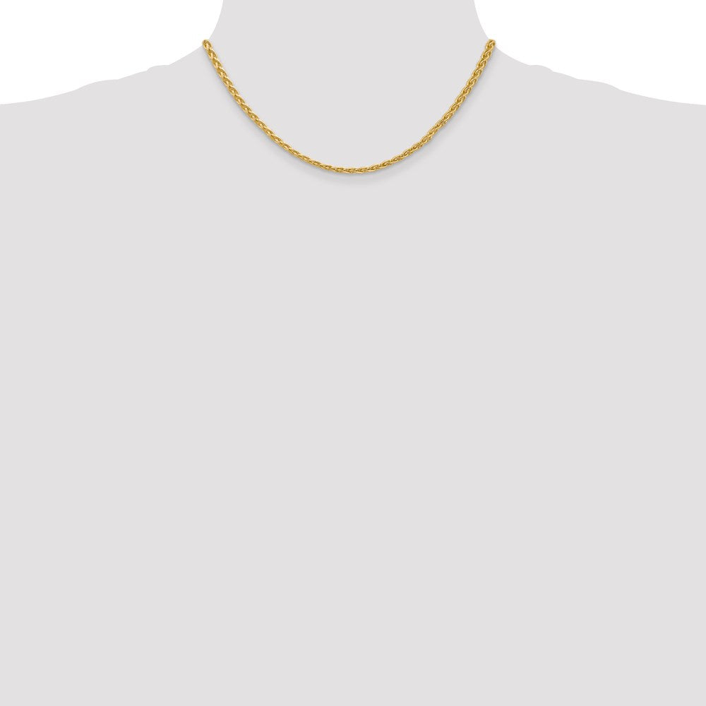 14k 3mm Parisian Wheat Chain