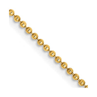 Thumbnail for 14k 1.2mm D/C Beaded Chain
