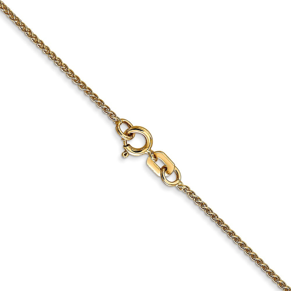 14k 1mm Spiga with Spring Ring Clasp Chain