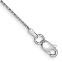Thumbnail for 14k WG .8mm Parisian Diamond-cut Wheat Chain