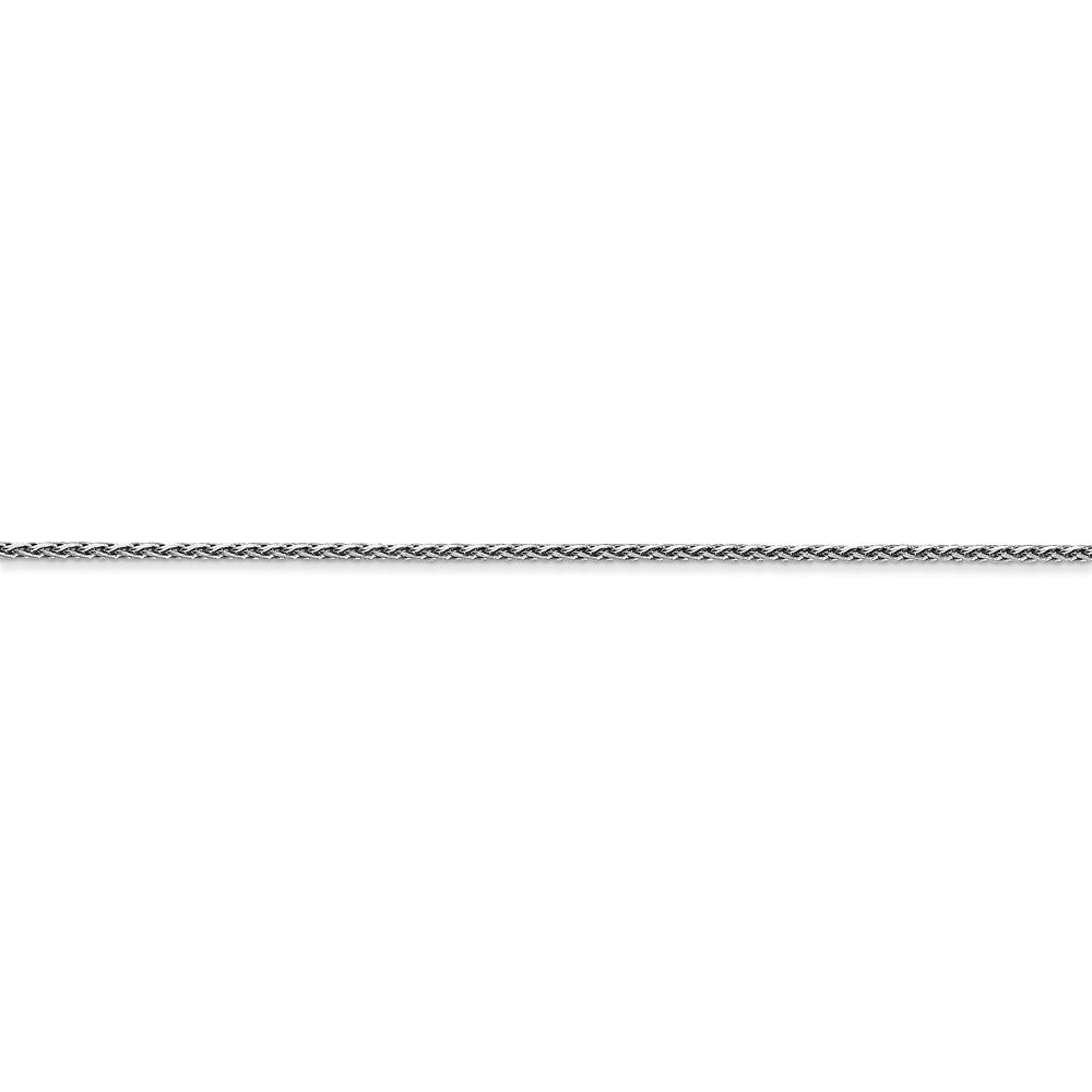 14K WG 1.0mm Parisian Diamond-cut Wheat Chain