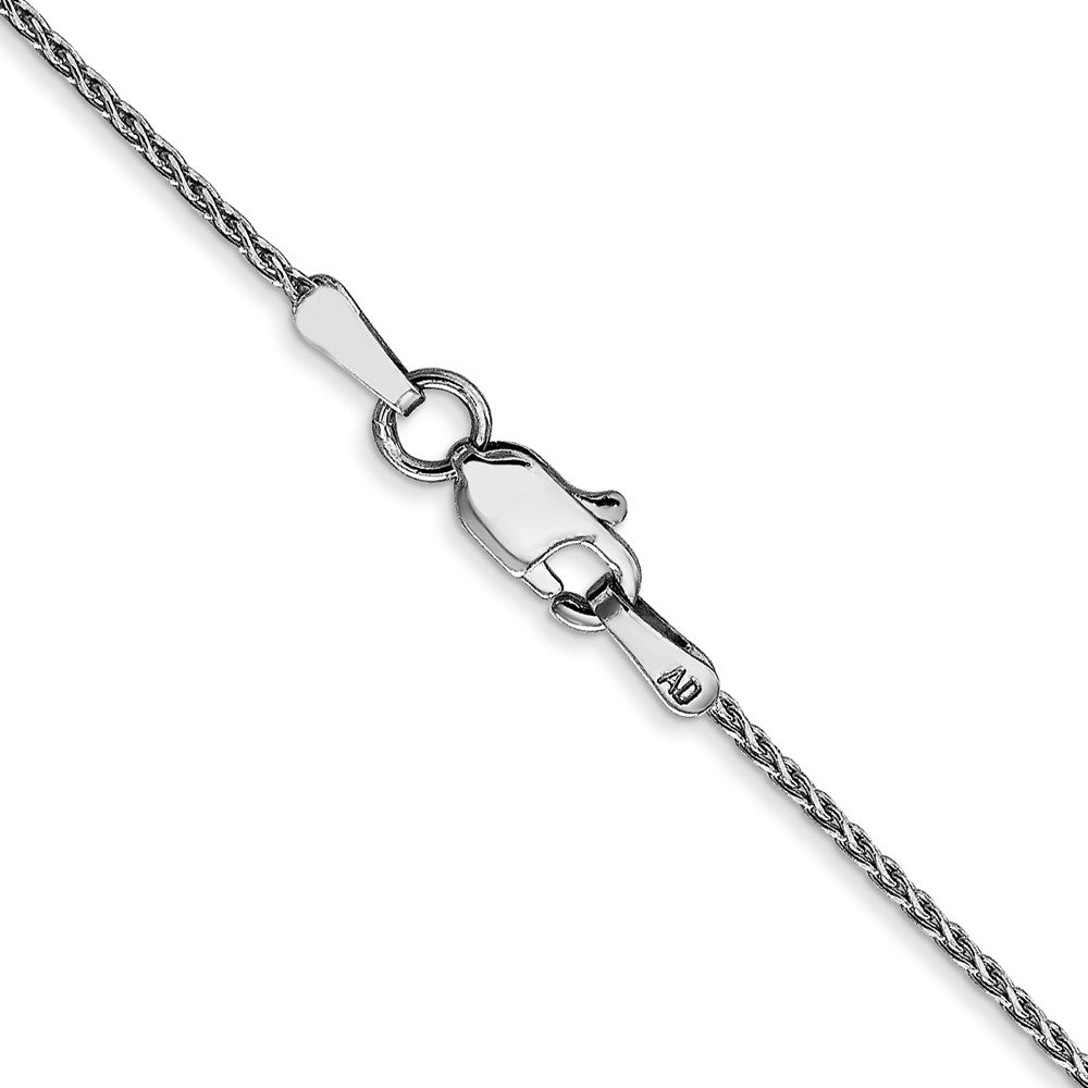 14K WG 1.0mm Parisian Diamond-cut Wheat Chain