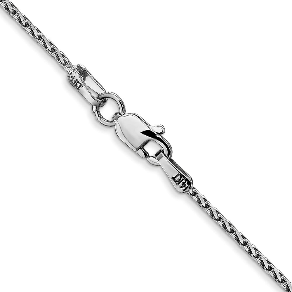 14K WG 1.5mm Parisian Diamond-cut Wheat Chain