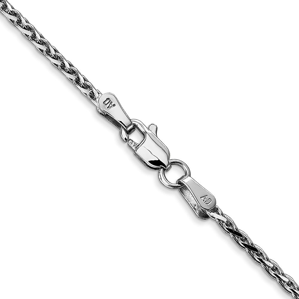 14k WG 1.9mm D/C Parisian Wheat Chain