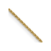 Thumbnail for 14k .8mm Parisian Diamond-cut Wheat Chain