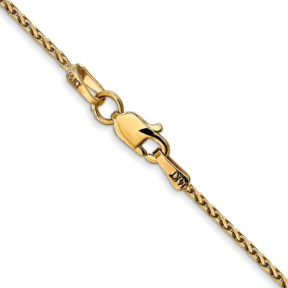 14K 1.5mm Parisian Diamond-cut Wheat Chain