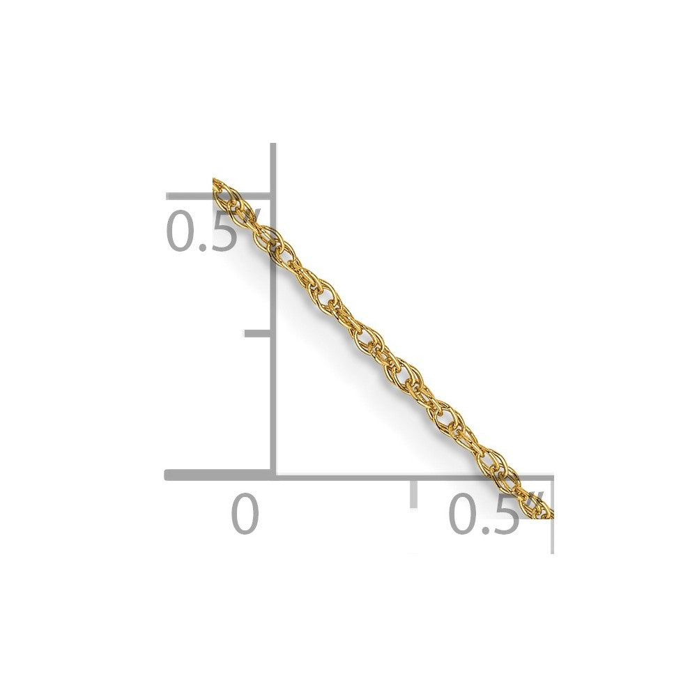 14k .8mm Light-Baby Rope Chain