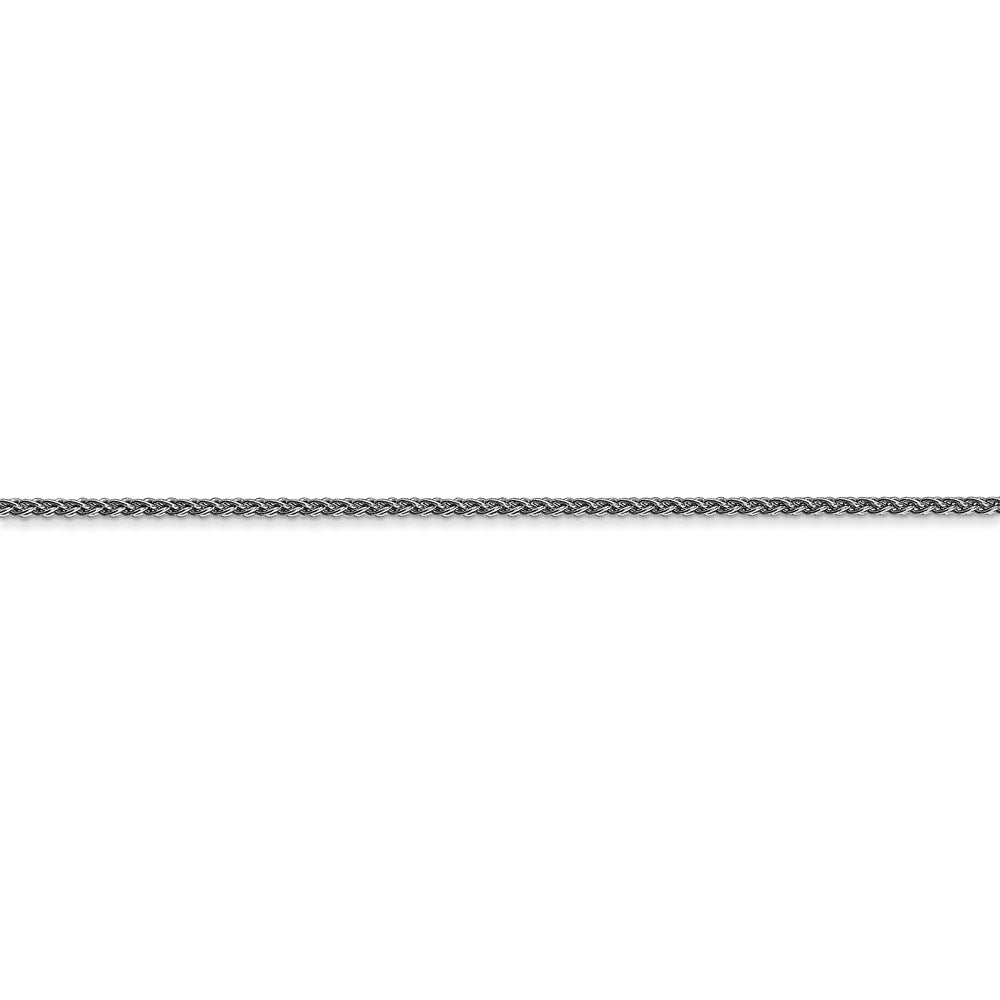 14k WG 1.25mm Solid Polished Spiga Chain