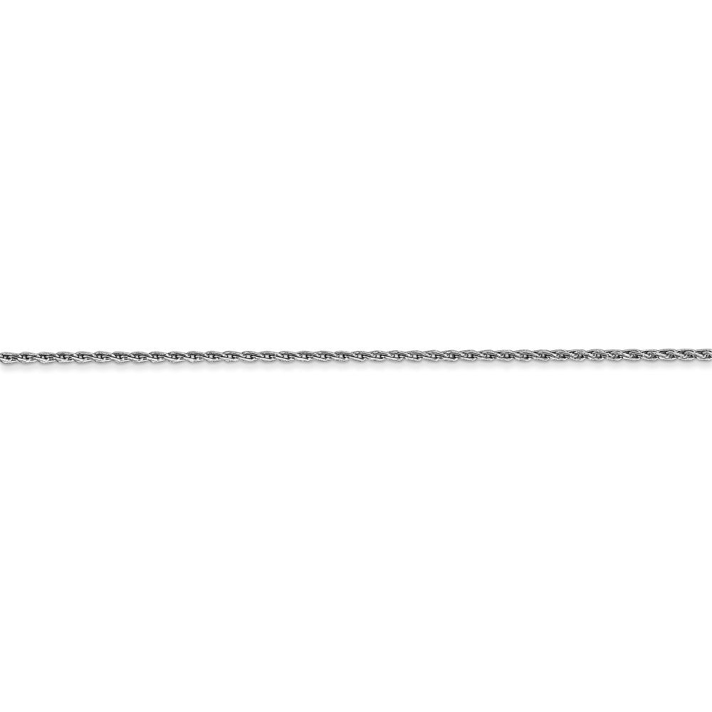 14K WG 1mm Round Parisian Wheat Chain