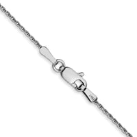Thumbnail for 14K WG 1mm Round Parisian Wheat Chain