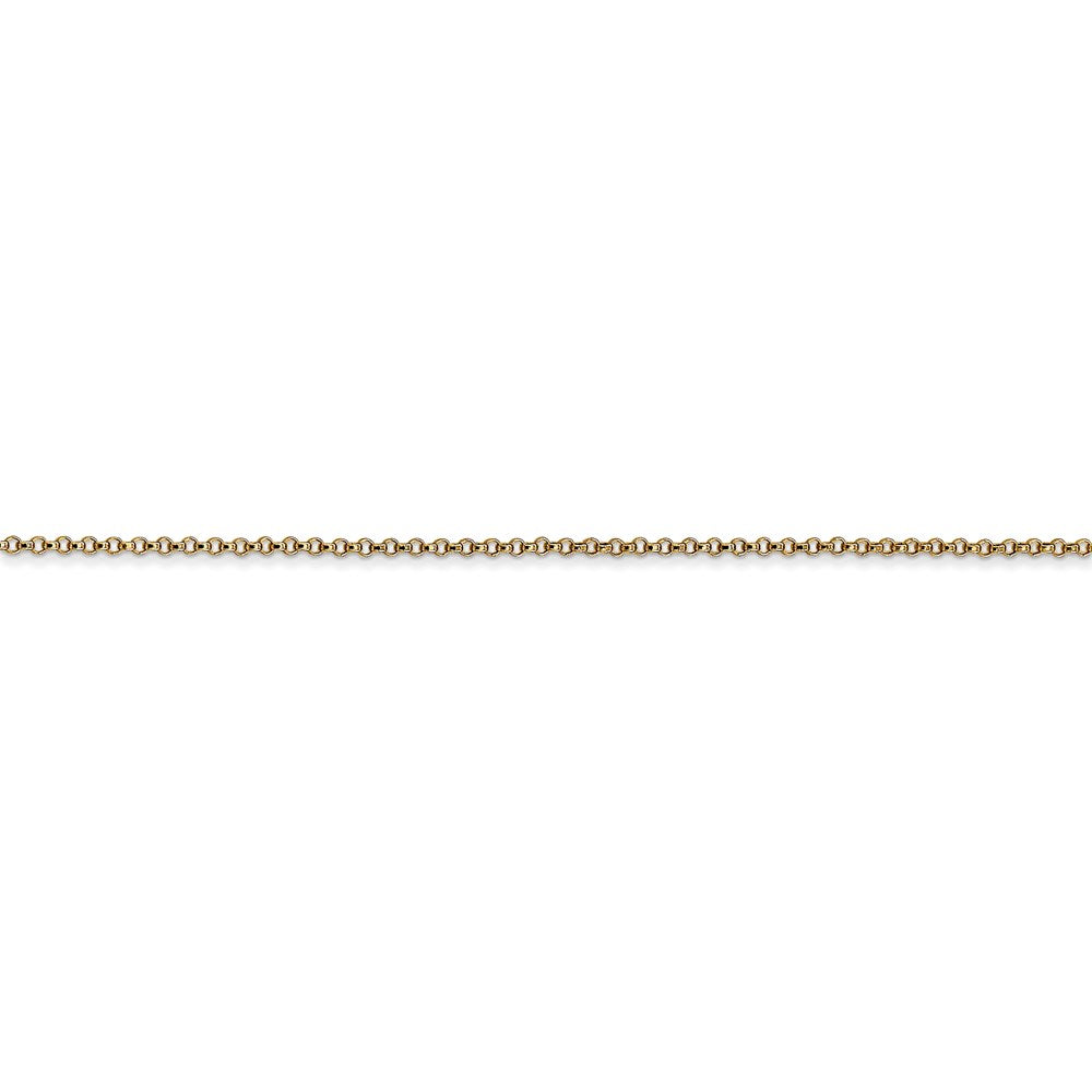 14k 1.15mm Rolo Pendant Chain