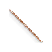 Thumbnail for 14k Rose Gold .5mm Baby Rope Chain